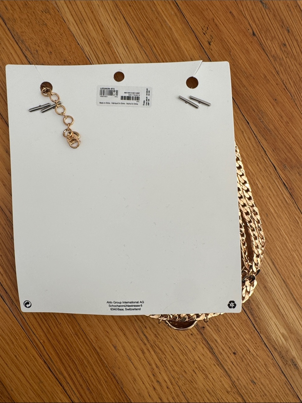 Aldo gold tone chain tiger necklace - Picture 5 of 8